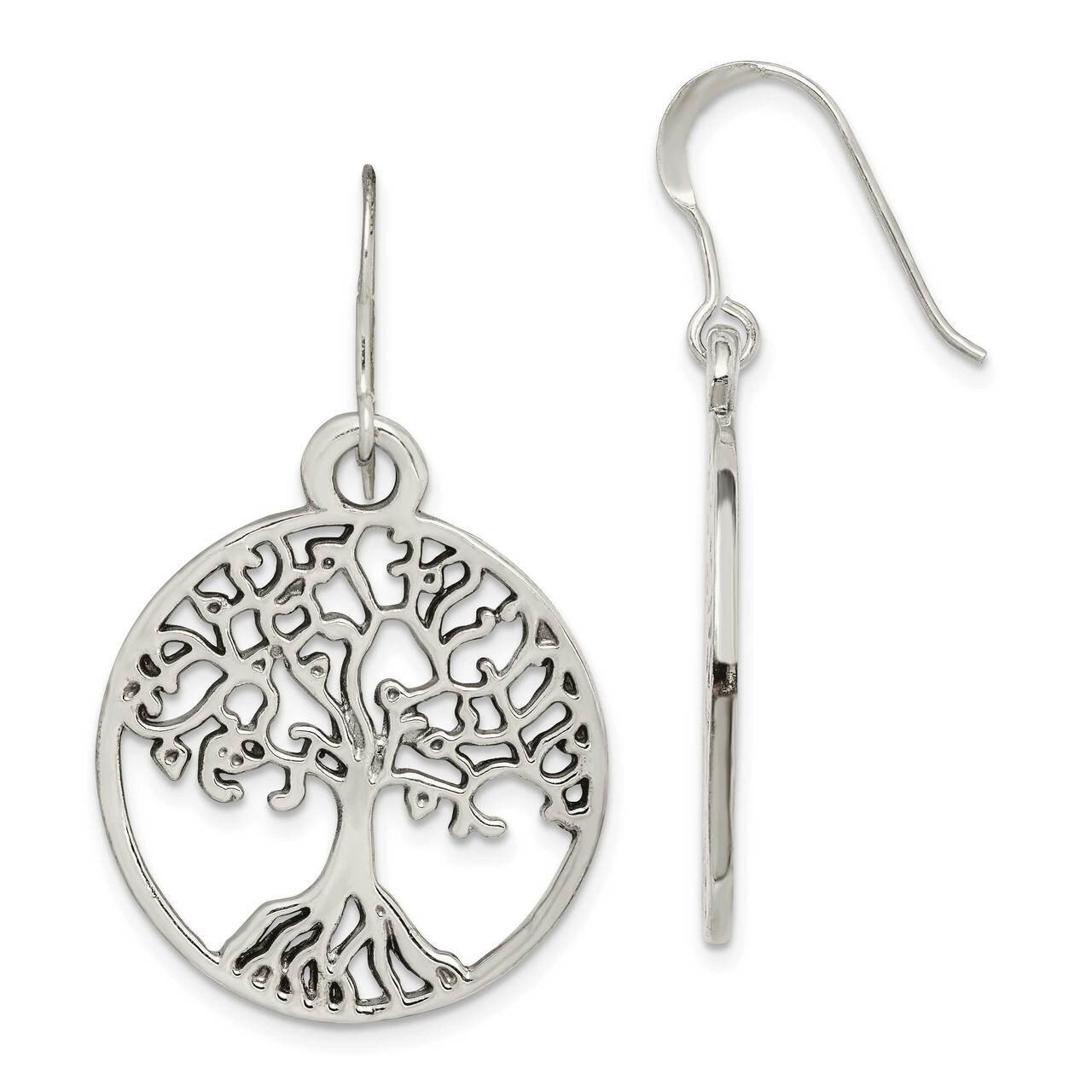 Tree of Life Dangle Earrings Sterling Silver QE14687, MPN: QE14687, 883957982304