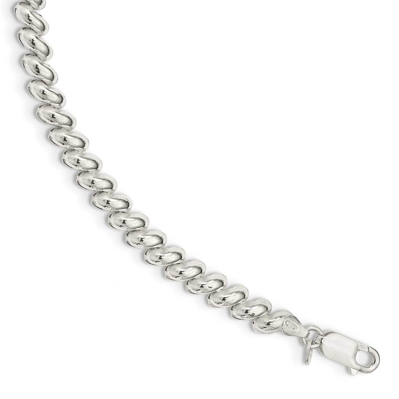 6.25mm Polished San Marco 7.5in Bracelet Sterling Silver QG4932-7.5, MPN: QG4932-7.5, 886774018034