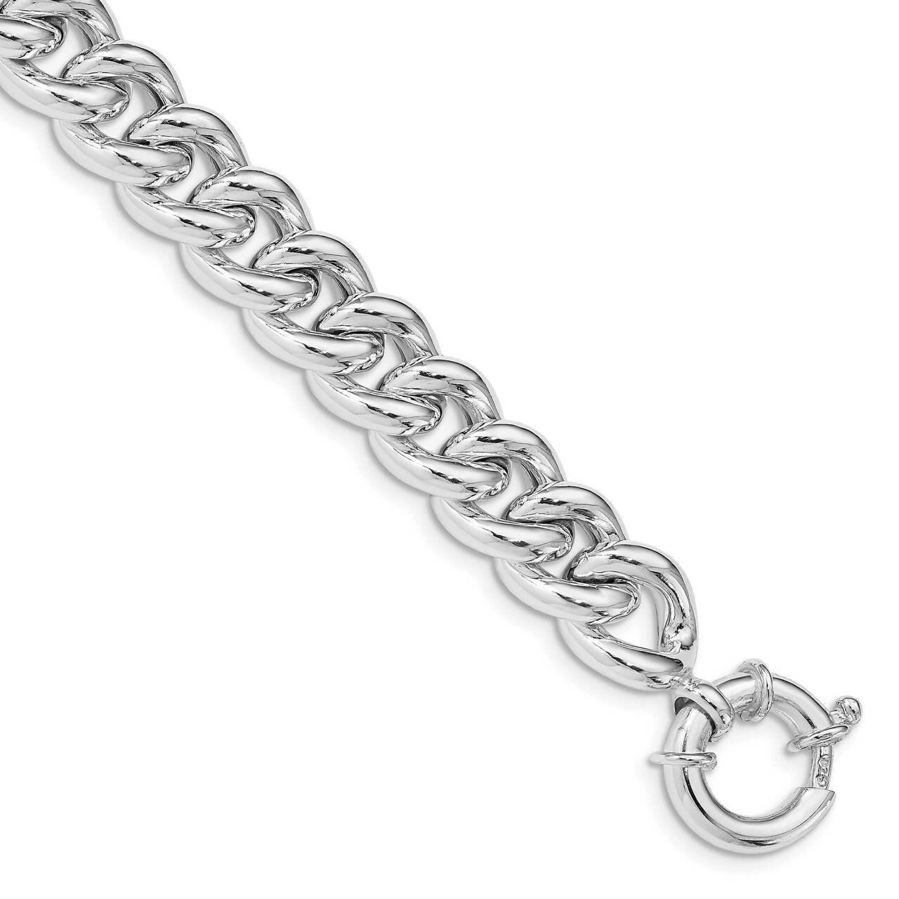 Curb Link Bracelet Sterling Silver Polished QG4986-7.75, MPN: QG4986-7.75,