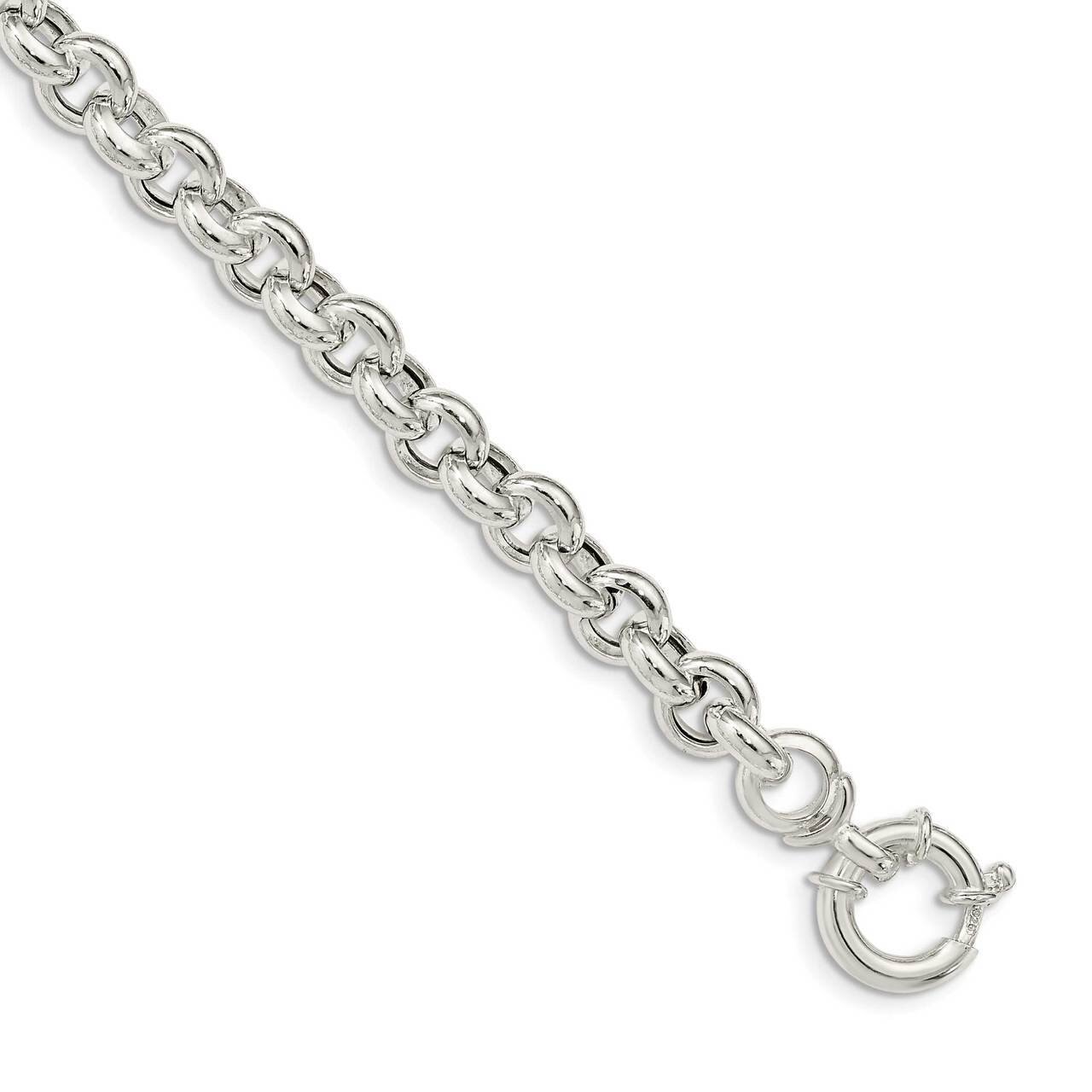Fancy Link Bracelet Sterling Silver Polished QG5022-8, MPN: QG5022-8, 196904160015