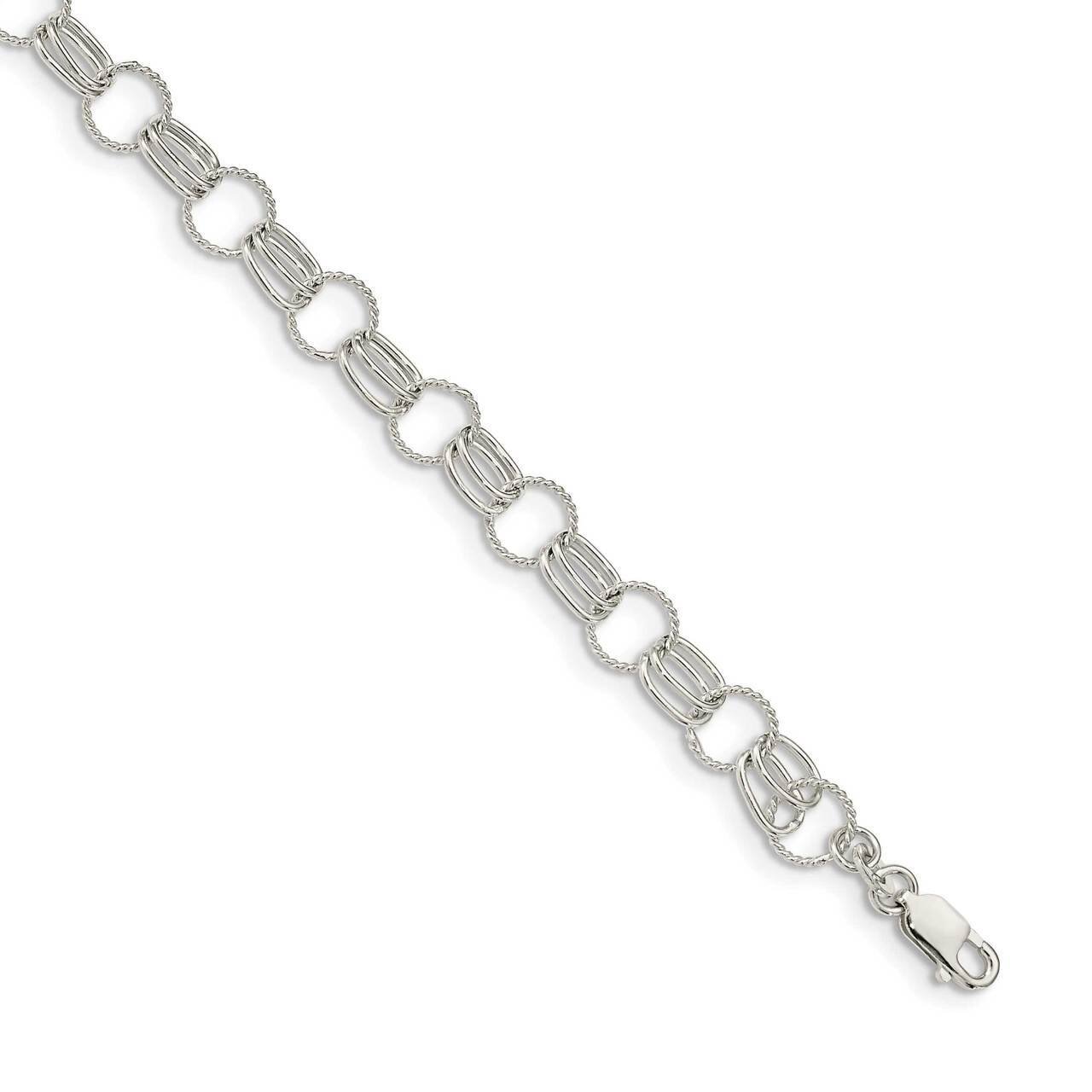 Linked Bracelet Sterling Silver QG5026-7.5, MPN: QG5026-7.5, 883957833156