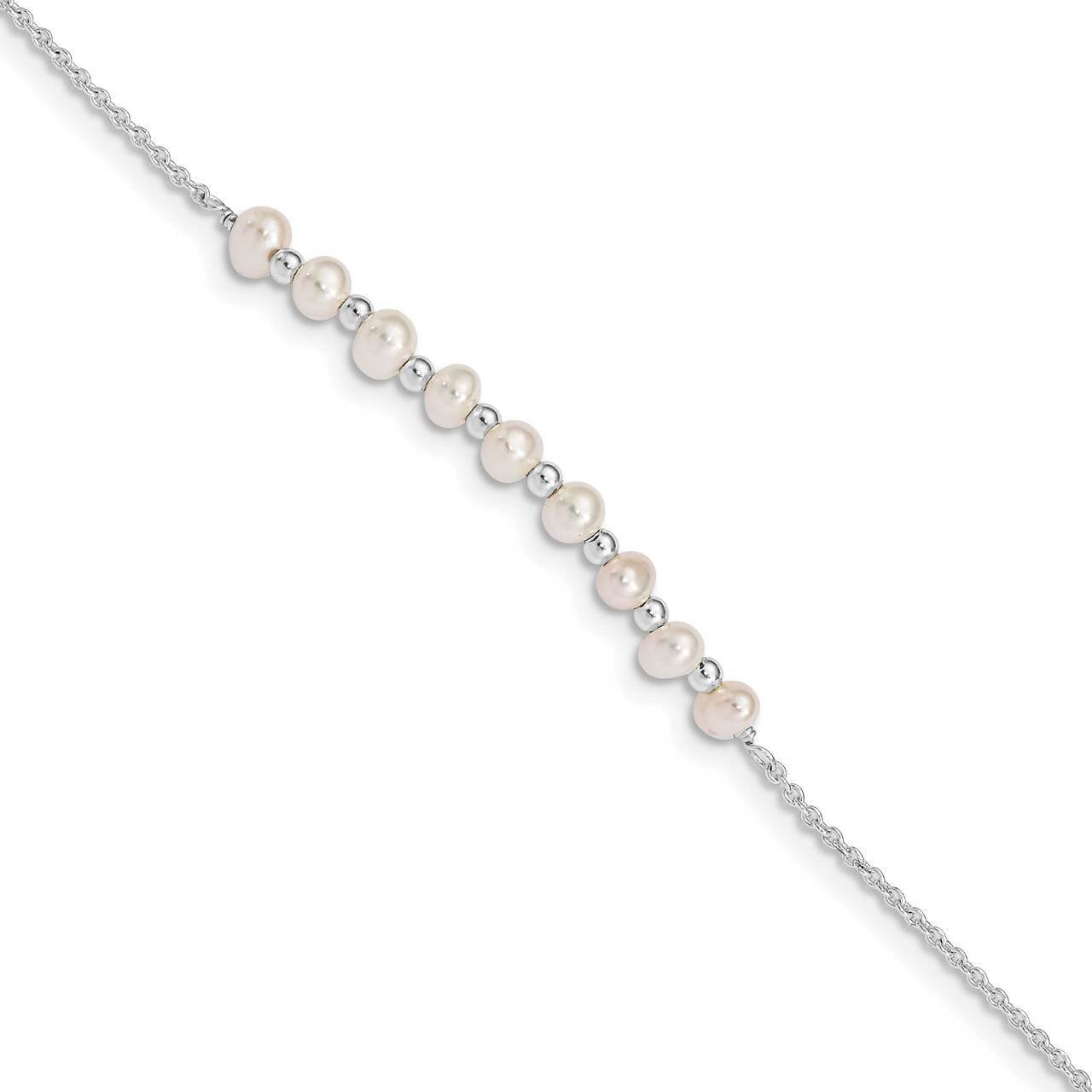White Freshwater Cultured Pearl Bracelet Sterling Silver QG5054-6.5