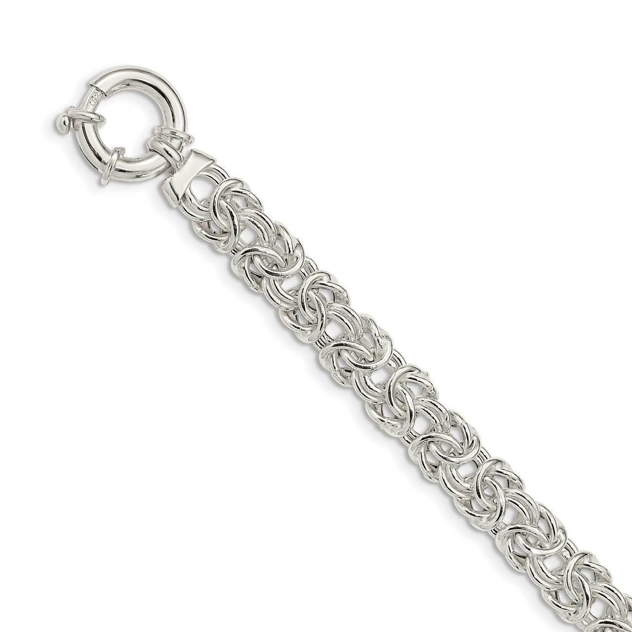 Byzantine Link Bracelet Sterling Silver Polished QG5111-8, MPN: QG5111-8, 191101481321