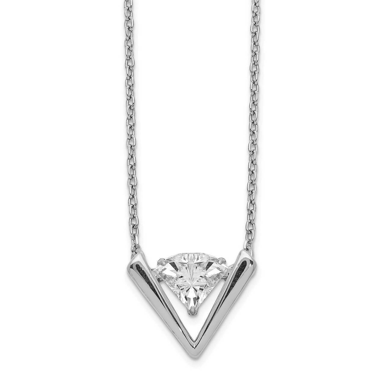 Vibrant Swarovski Crystal &amp; 2 Inch Extender Necklace Sterling Silver QG5151-16, MPN: QG5151-16, 886…