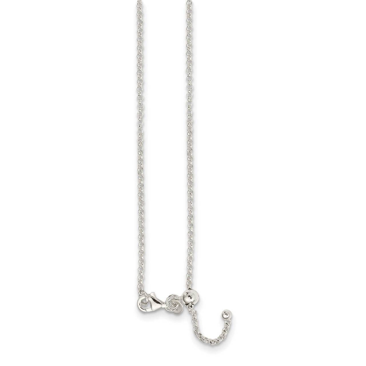 Adjustable Necklace Sterling Silver Polished QG5347-24, MPN: QG5347-24, 886774070087