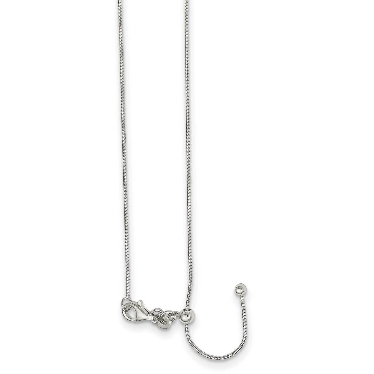 Adjustable Necklace Sterling Silver Polished QG5351-24, MPN: QG5351-24, 886774095820
