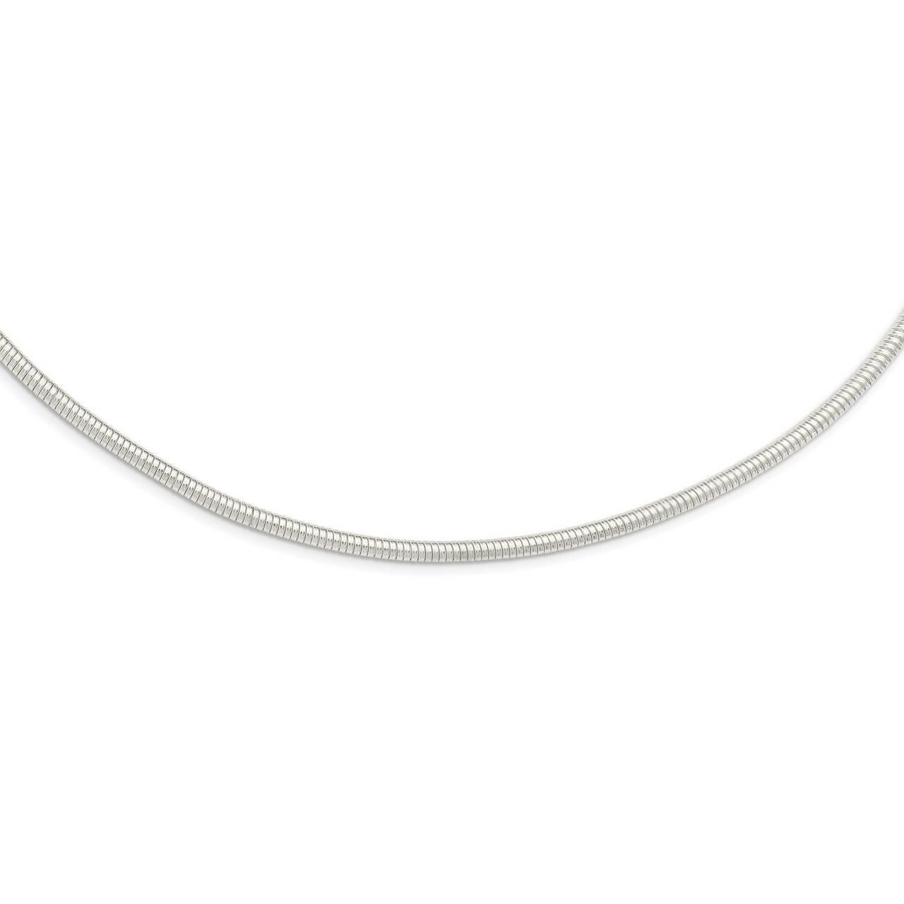 4mm Round Cubetto 16in Necklace Sterling Silver QG5362-16, MPN: QG5362-16, 886774065748