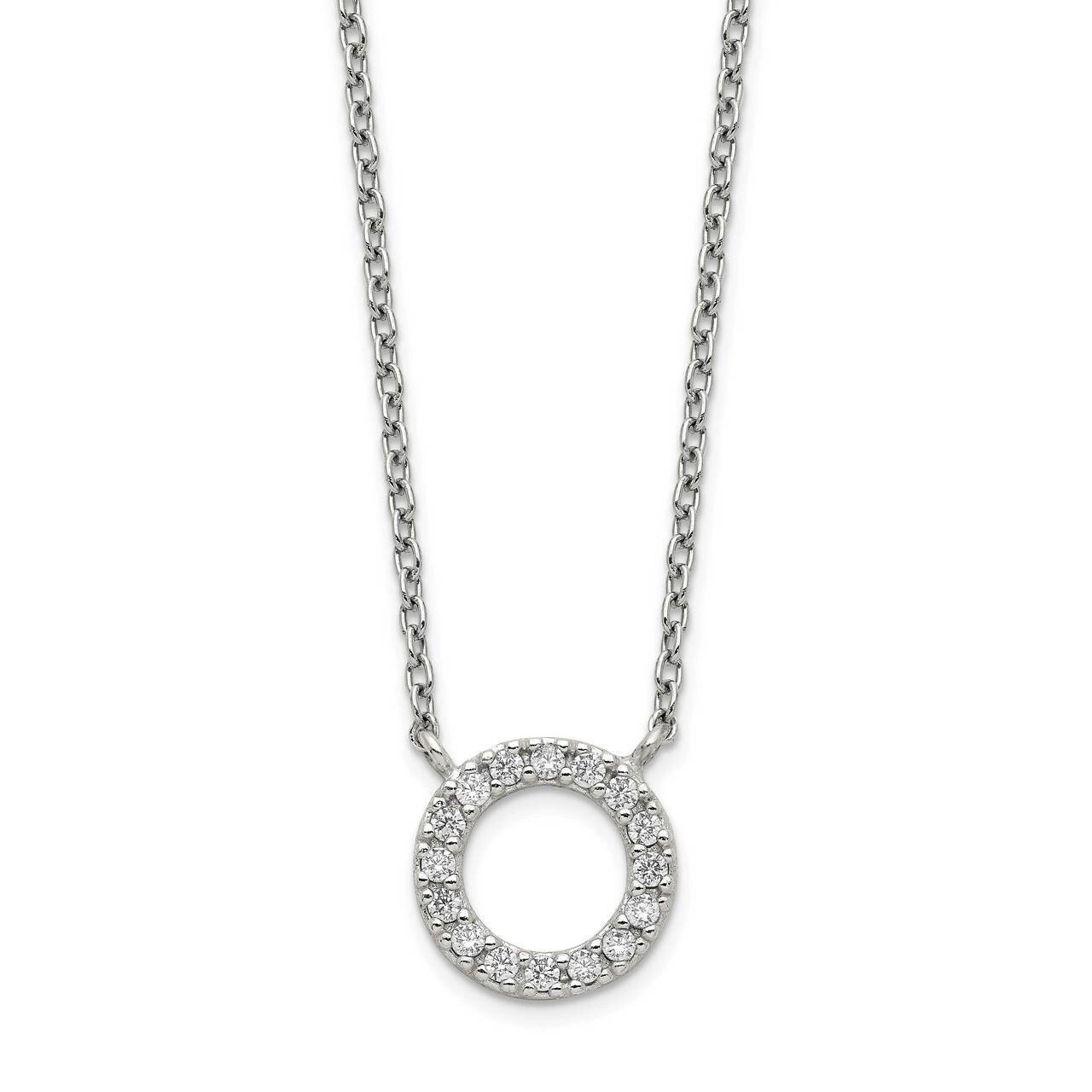 Necklace Sterling Silver CZ Diamond QG5412-16, MPN: QG5412-16, 886774105277