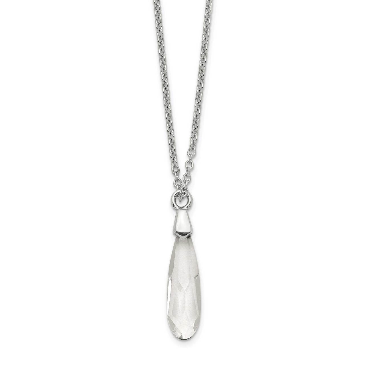 Swarovski Crystal Necklace Sterling Silver QG5415-16.5