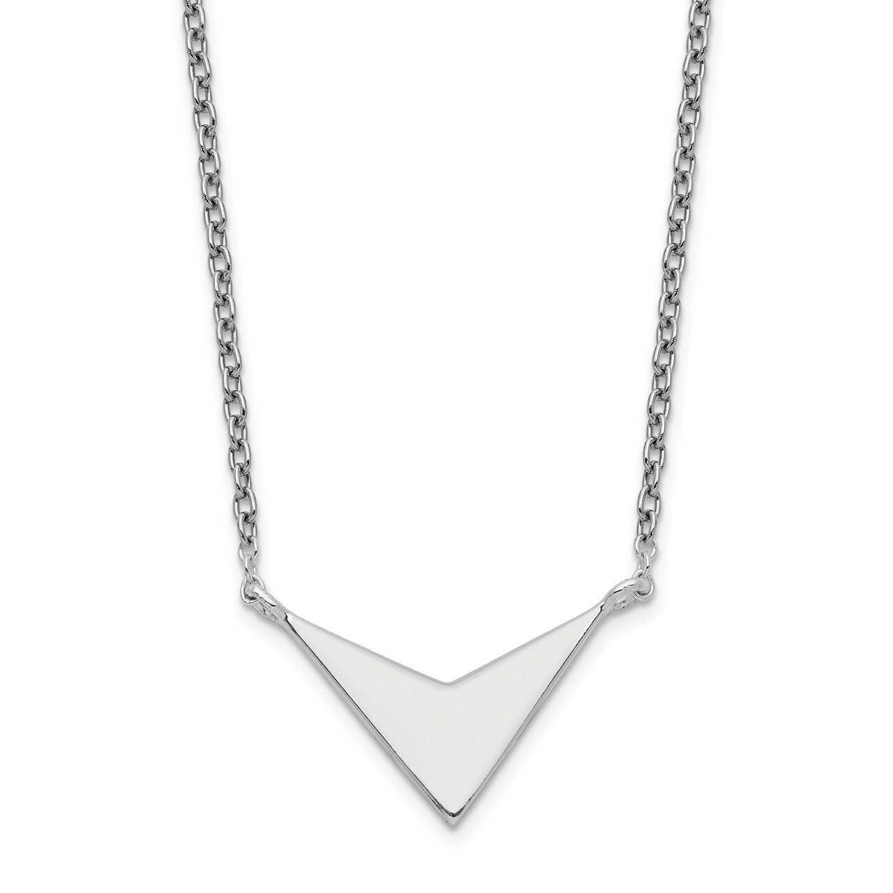 V Necklace Sterling Silver Polished QG5475-16.5, MPN: QG5475-16.5, 883957872001