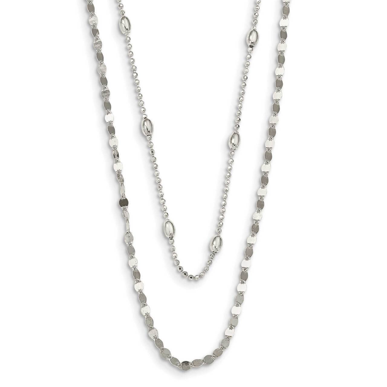 Double Strand with 4 Inch Extender Choker Sterling Silver Polished QG5573-12, MPN: QG5573-12, 88677…