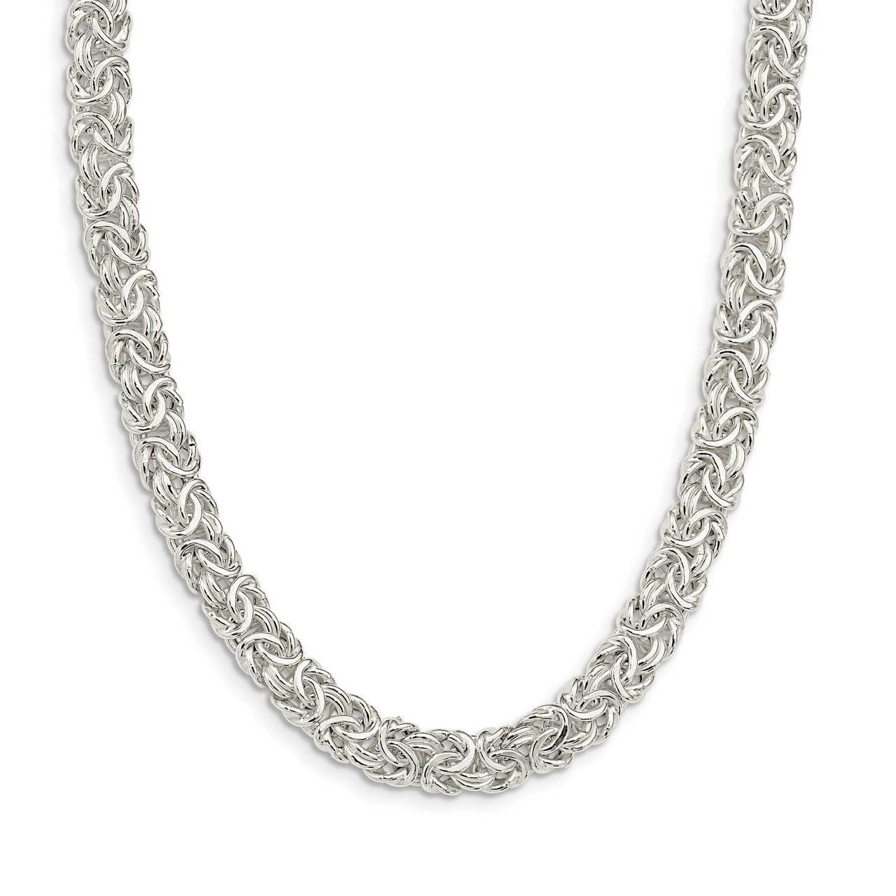 Byzantine Link Necklace Sterling Silver Polished QG5596-20