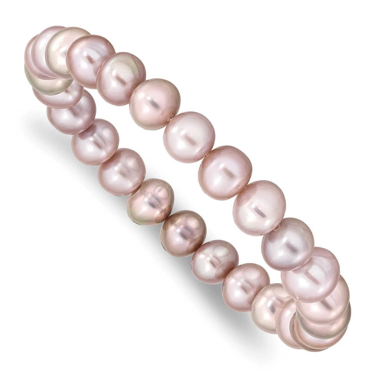 8-9mm Pink Stretch Bracelet Freshwater Pear QH5458, MPN: QH5458, 883957953557