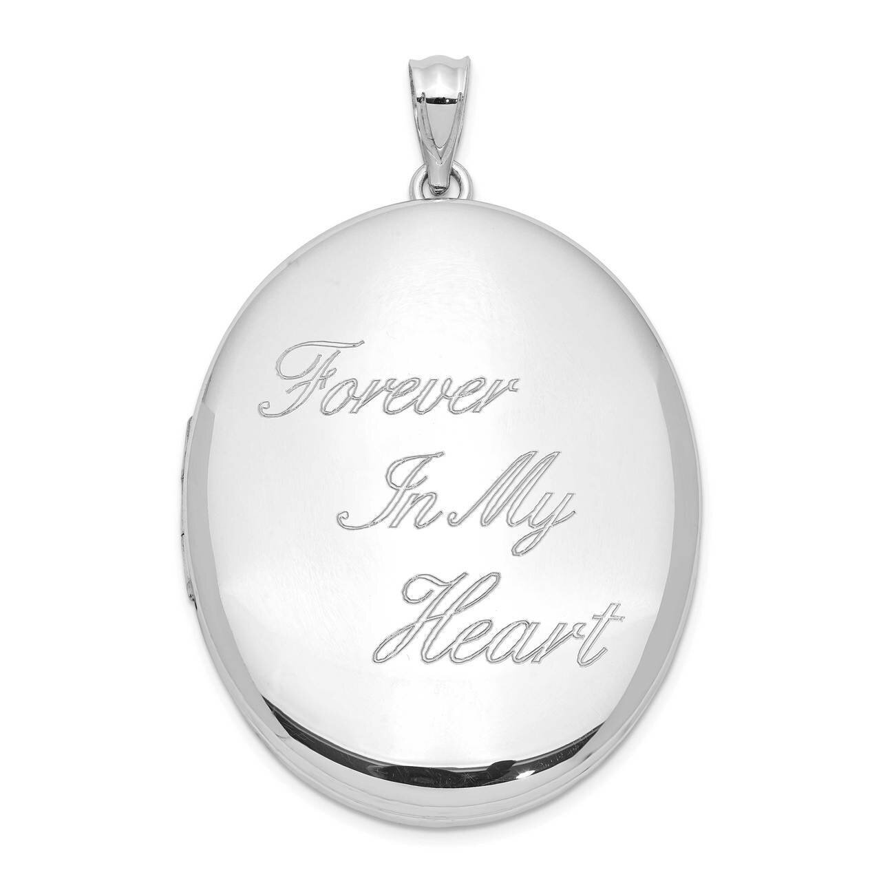 Forever In My Heart Ash Holder Oval Locket Sterling Silver Rhodium-plated QLS1015, MPN: QLS1015, 88…