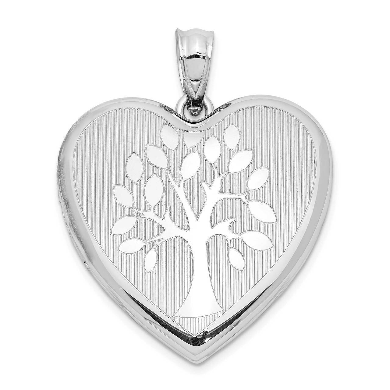 Tree Ash Holder Heart Locket Sterling Silver Rhodium-plated QLS975, MPN: QLS975, 886774094687