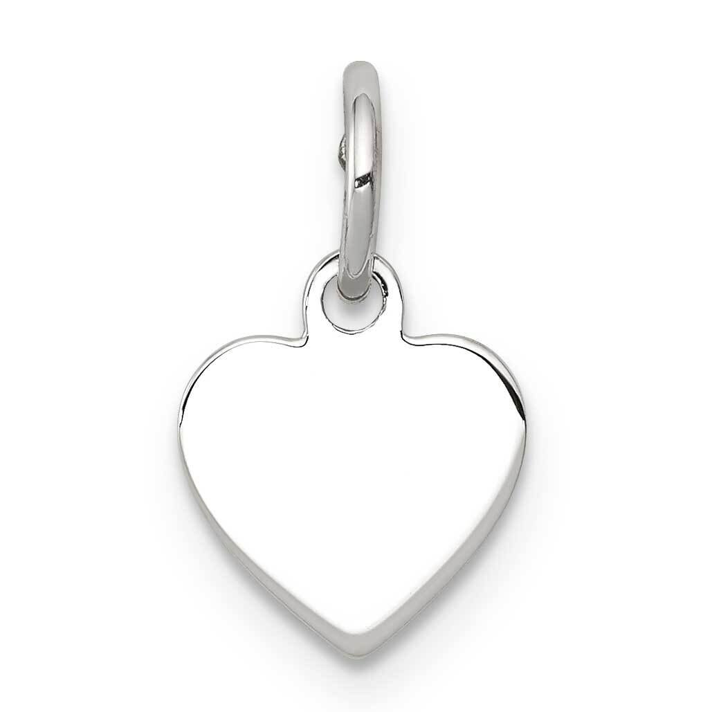 RG Plated Engraveable Heart Polished Front/Satin Back Disc Sterling Silver QM388, MPN: QM388, 88677…