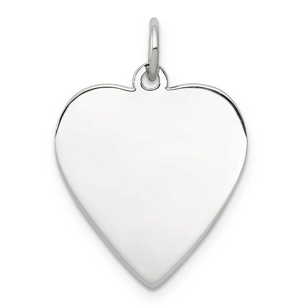 RG Plated Engraveable Heart Polished Front/Satin Back Disc Sterling Silver QM391, MPN: QM391, 88677…