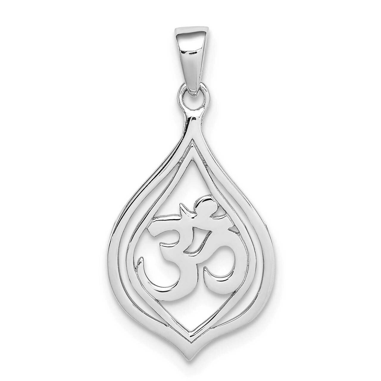 Om Pendant Sterling Silver Rhodium-plated QP5284