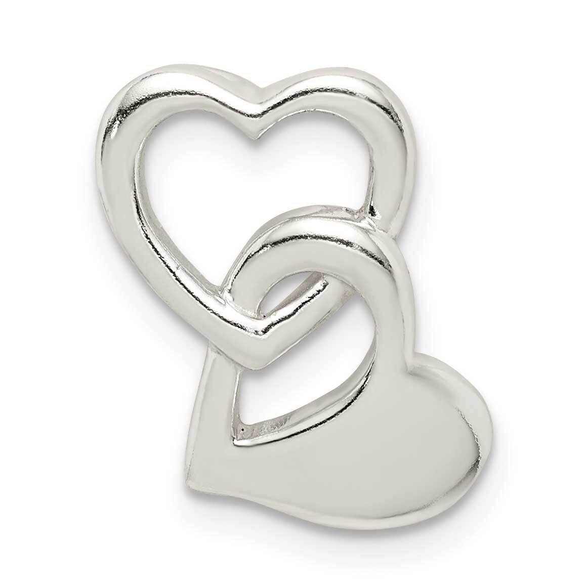Intertwined Hearts Chain Slide Sterling Silver QP5355, MPN: QP5355, 886774092423