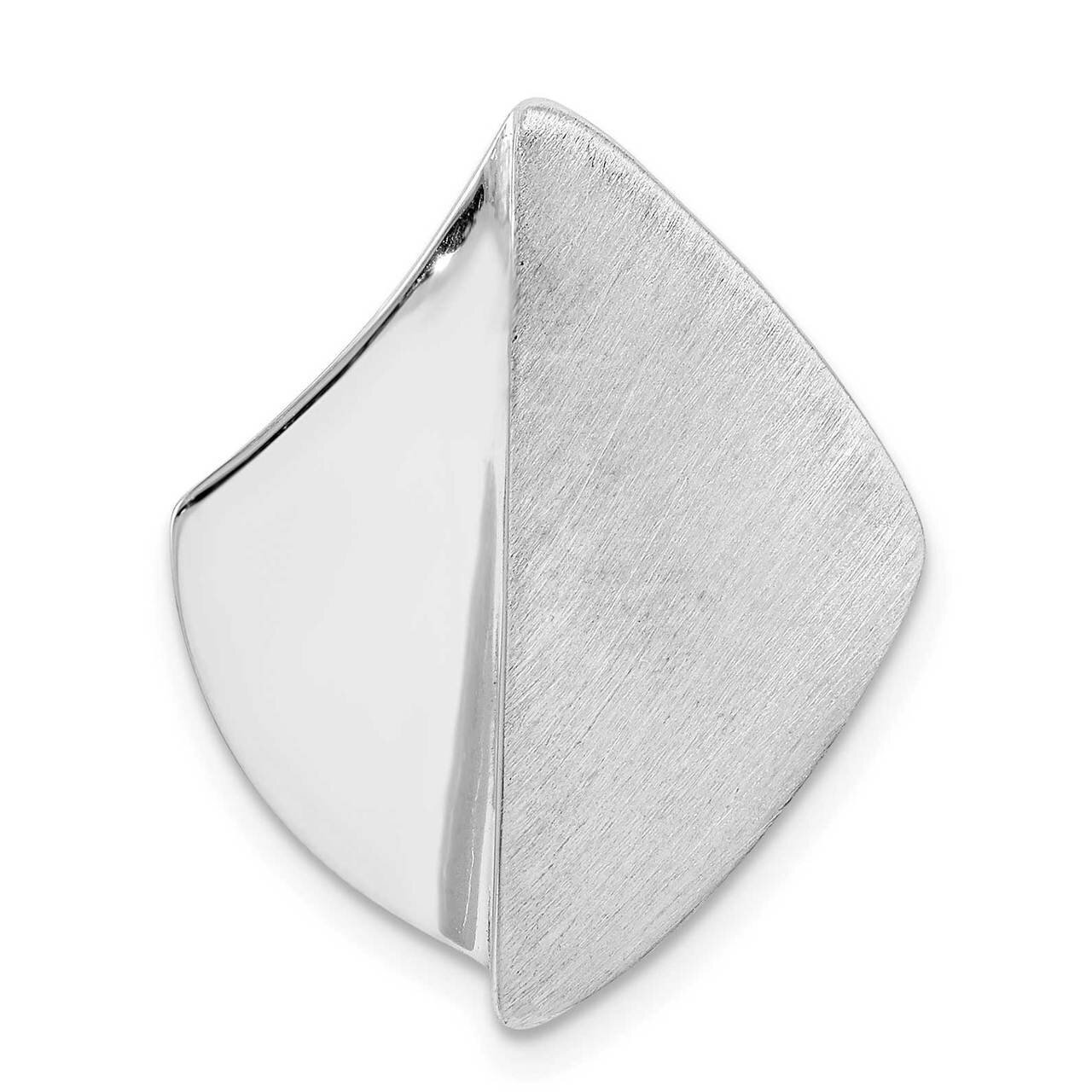 Polished and Brushed Slide Sterling Silver Rhodium-plated QP5388, MPN: QP5388, 883957936345