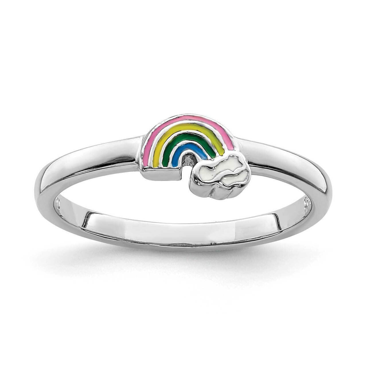 Childs Enameled Rainbow Ring Sterling Silver Rhodium-plated QR6814, MPN: QR6814, 883957919621