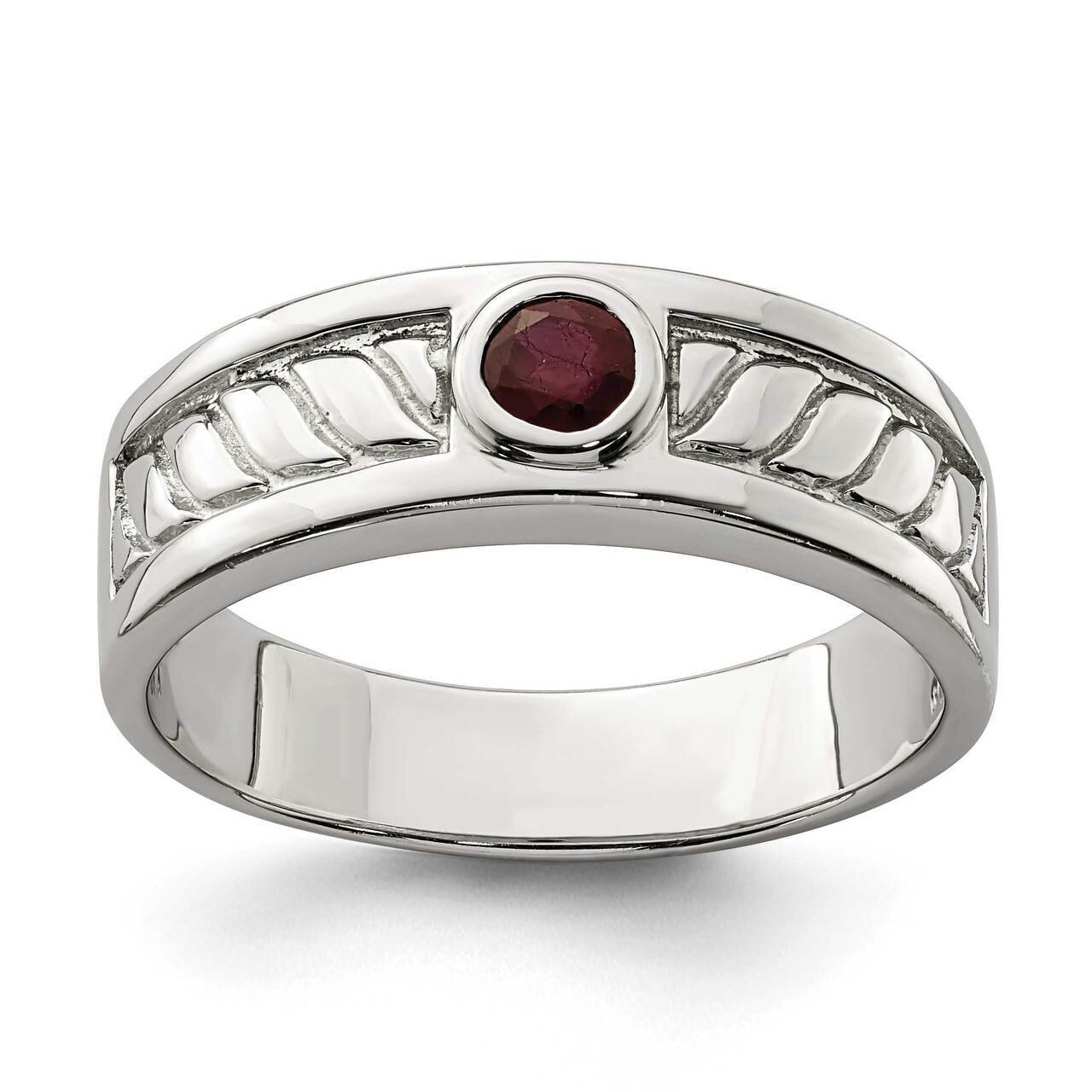 Men&#39;s Ruby Ring Sterling Silver QR6844, MPN: QR6844, 883957609089