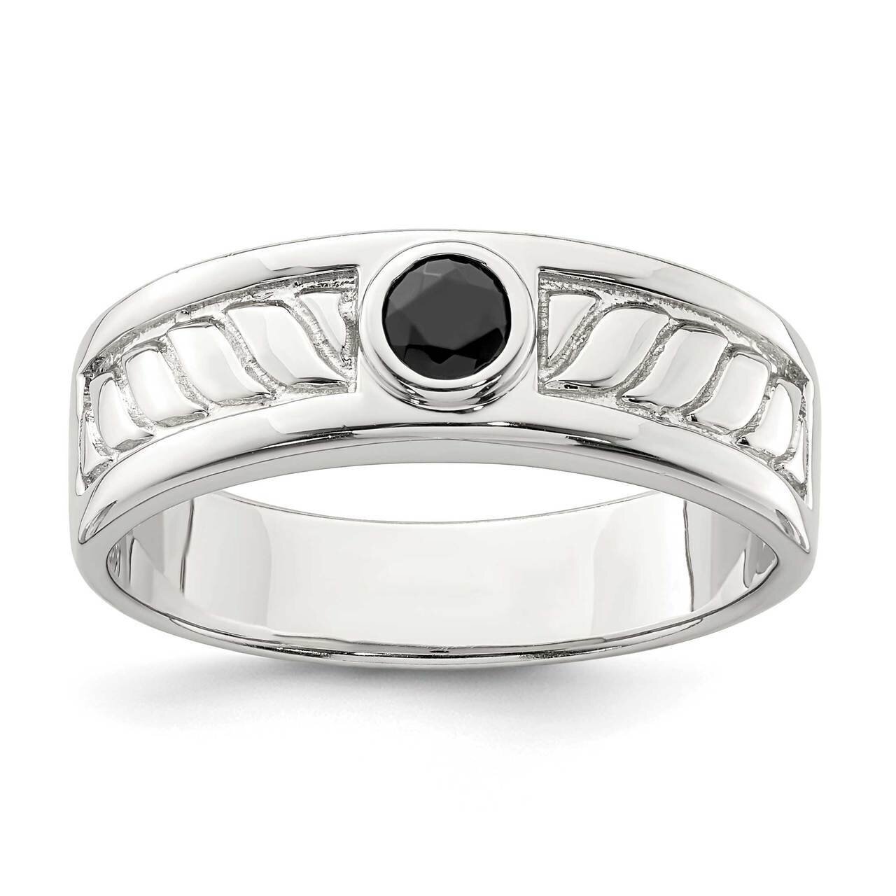 Men&#39;s Onyx Ring Sterling Silver QR6846, MPN: QR6846, 883957333694