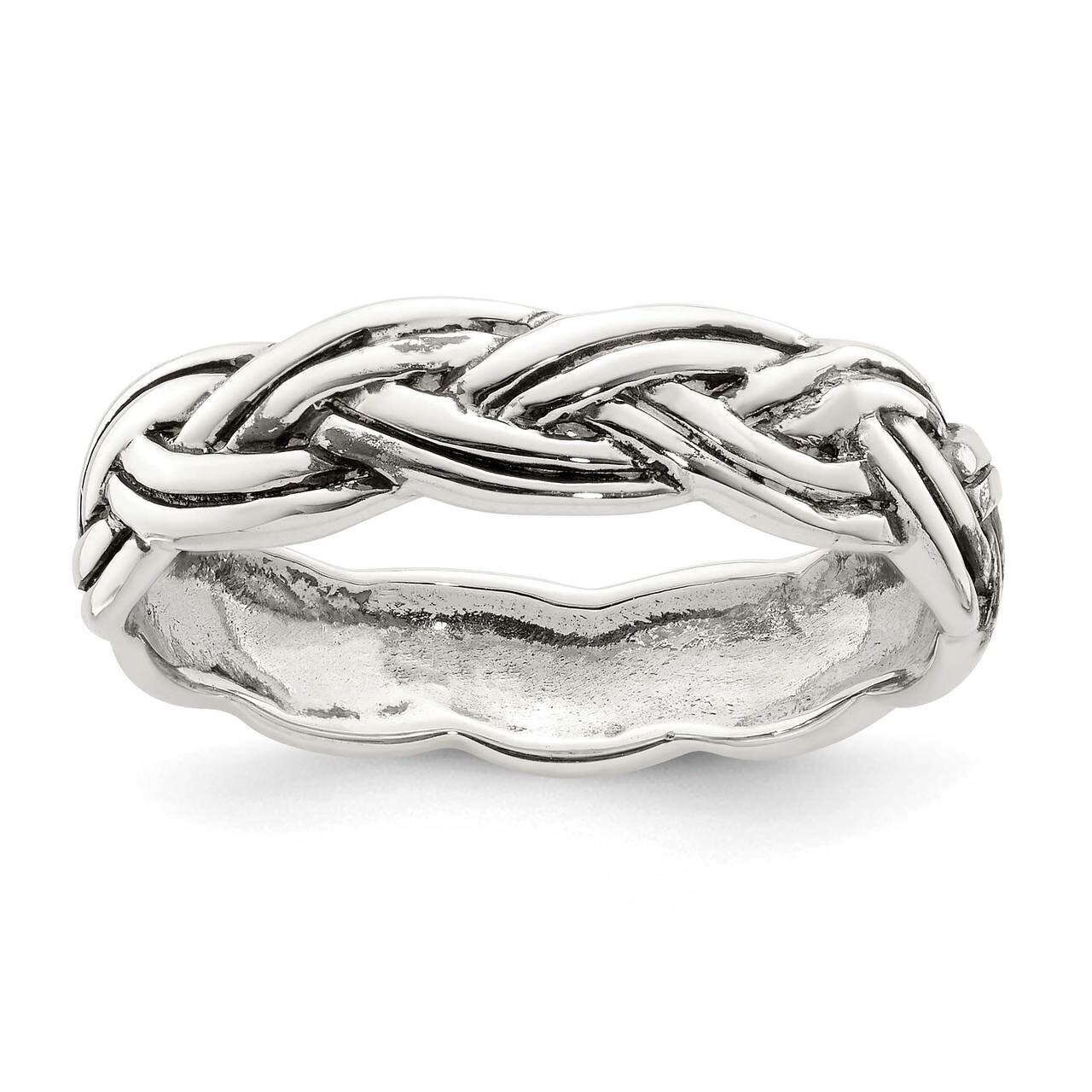 Celtic Band Sterling Silver Antiqued QR6899, MPN: QR6899, 883957953700