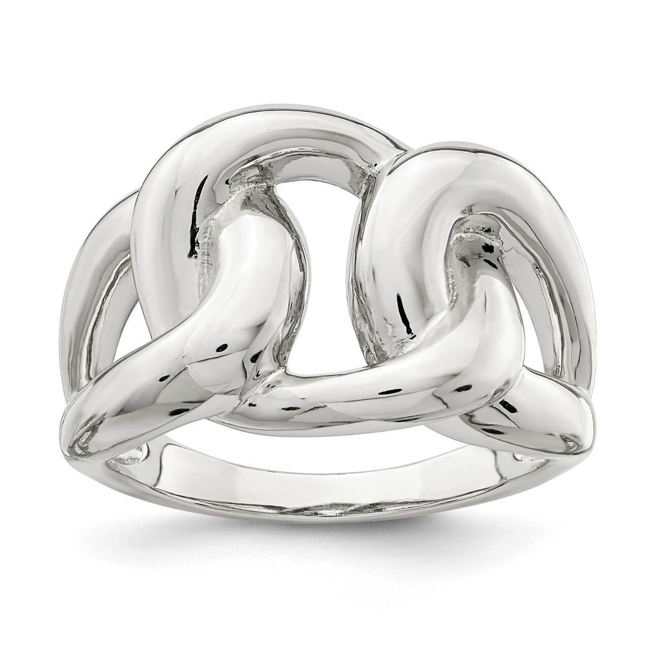 Linked Knot Ring Sterling Silver QR6909, MPN: QR6909, 883957922645