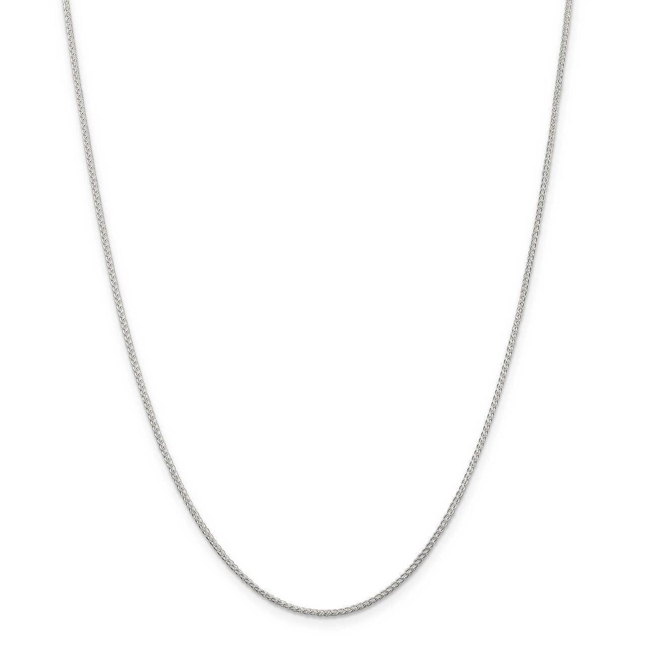 1.25mm Round Spiga Necklace Sterling Silver QSP030, MPN: QSP030, 191101783319