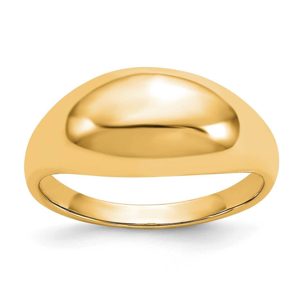 Polished Dome Ring 14k Gold R389Y, MPN: R389Y, 191101978418
