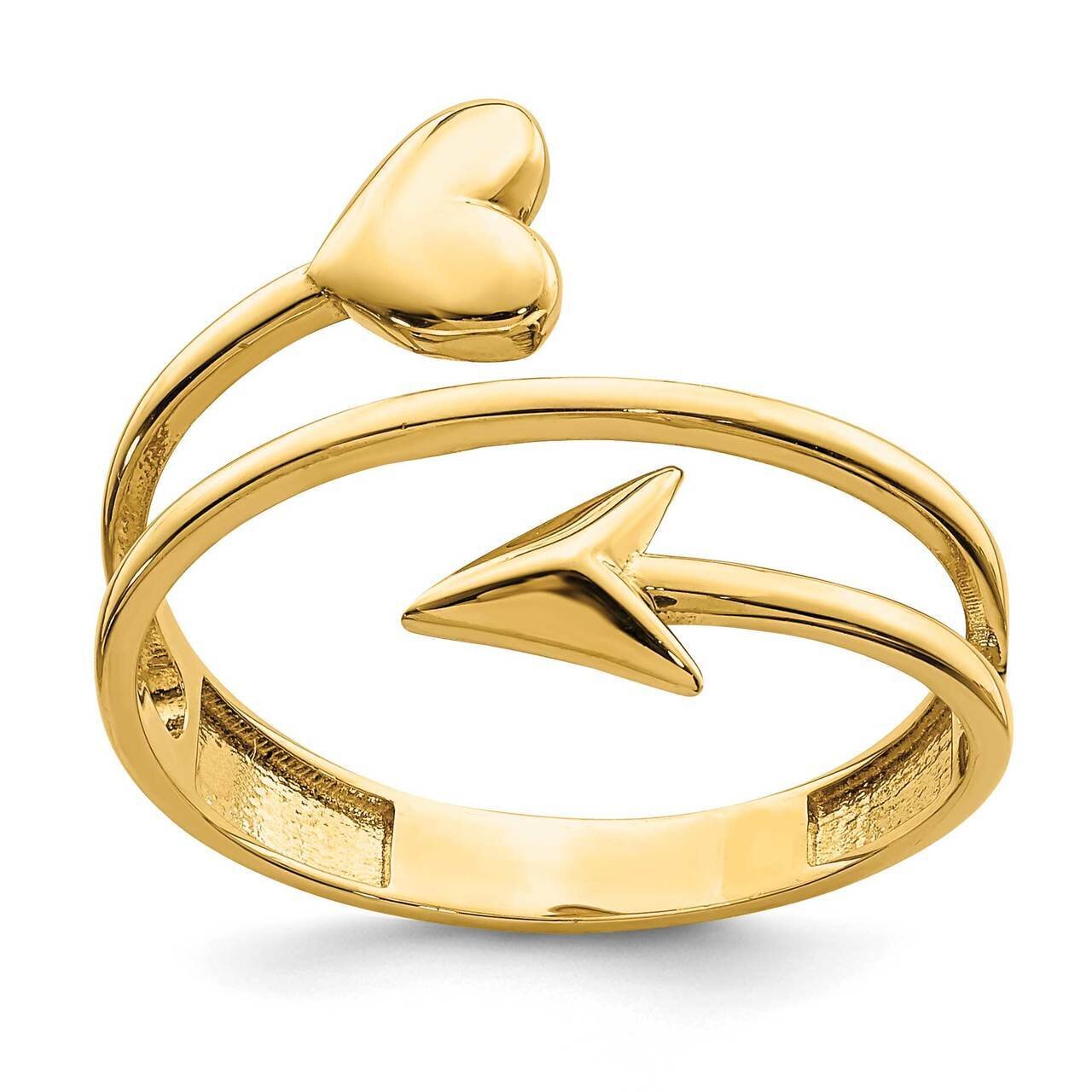 Heart and Arrow Ring 14k Gold R653, MPN: R653, 883957832456