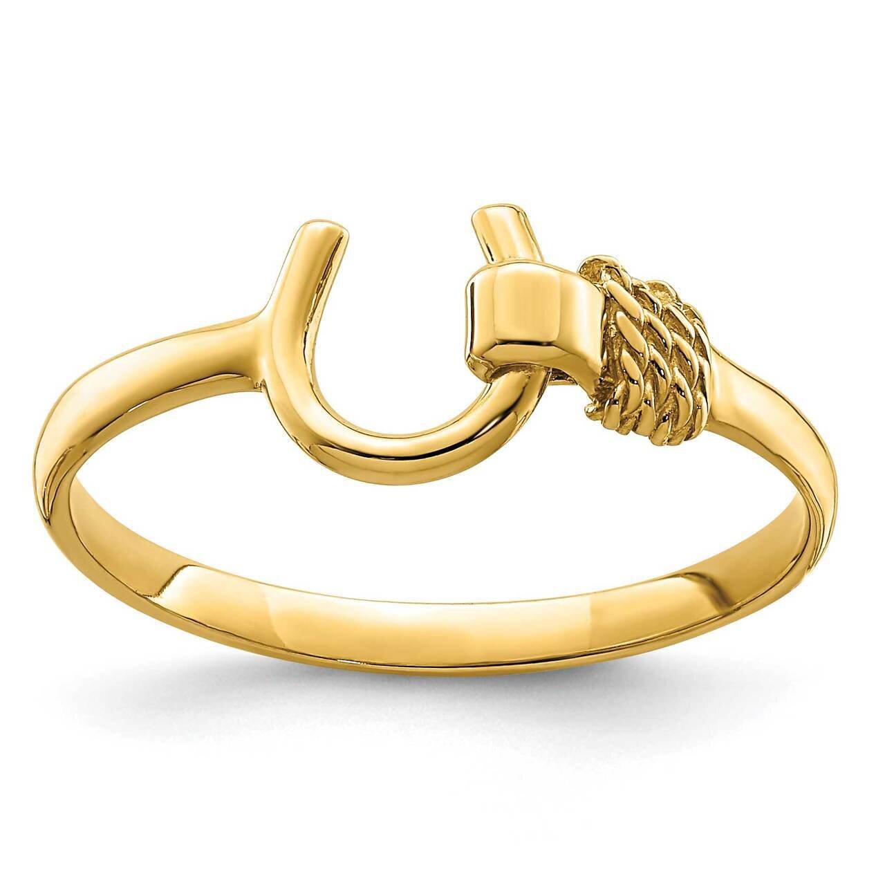 Horseshoe Ring 14k Gold R664