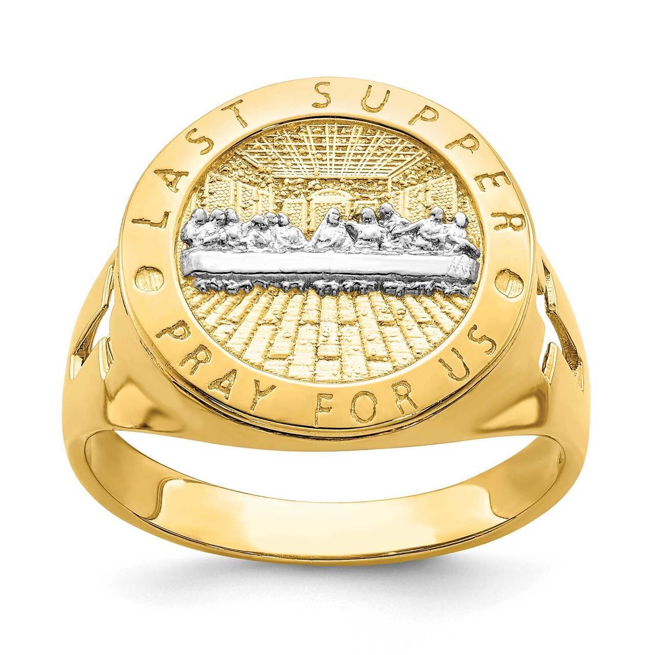 The Last Super Men's Ring 14k Gold Rhodium R668