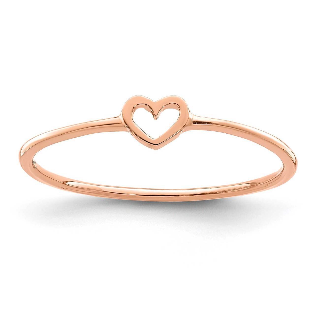 Heart Ring 14K Rose Gold Polished R671R, MPN: R671R, 886774016535