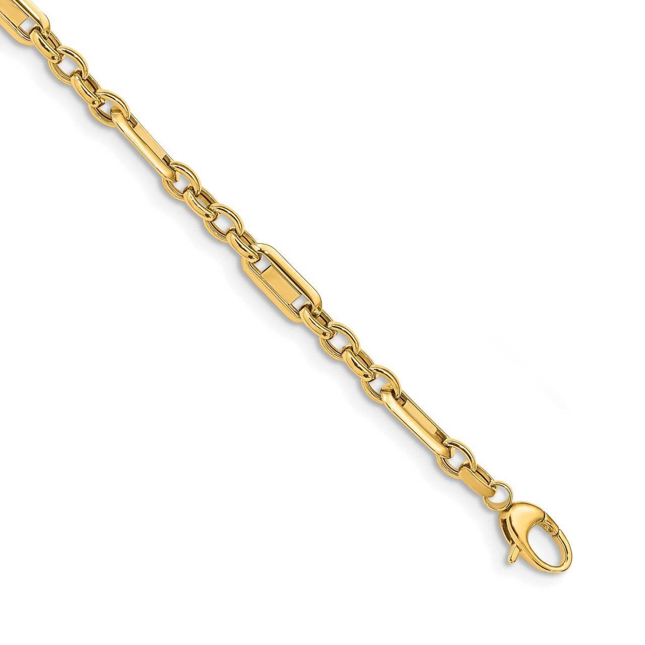 Fancy Link Bracelet 14k Gold Polished  SF2593-7.5, MPN: SF2593-7.5, 191101981647
