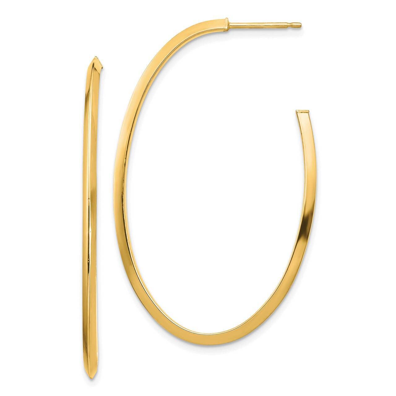 Fancy Post Dangle Earrings 14k Gold Polished  TF1432, MPN: TF1432, 191101987717