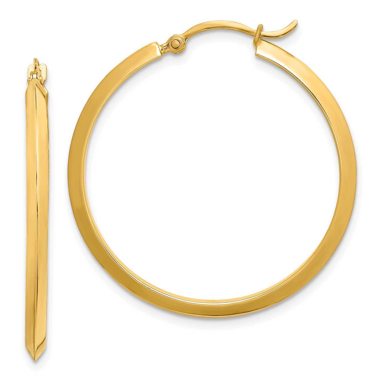 Hoop Earrings 14k Gold Polished  TF1631