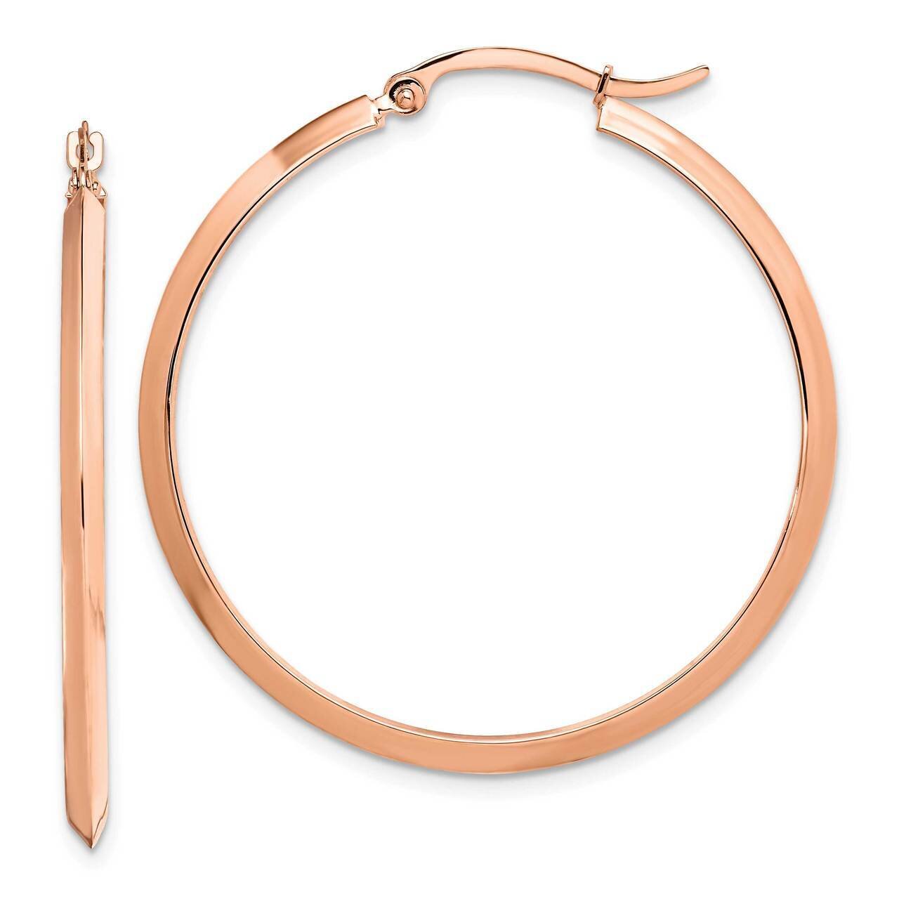 Hoop Earrings 14k Rose Gold Polished TF1632R, MPN: TF1632R, 883957995274