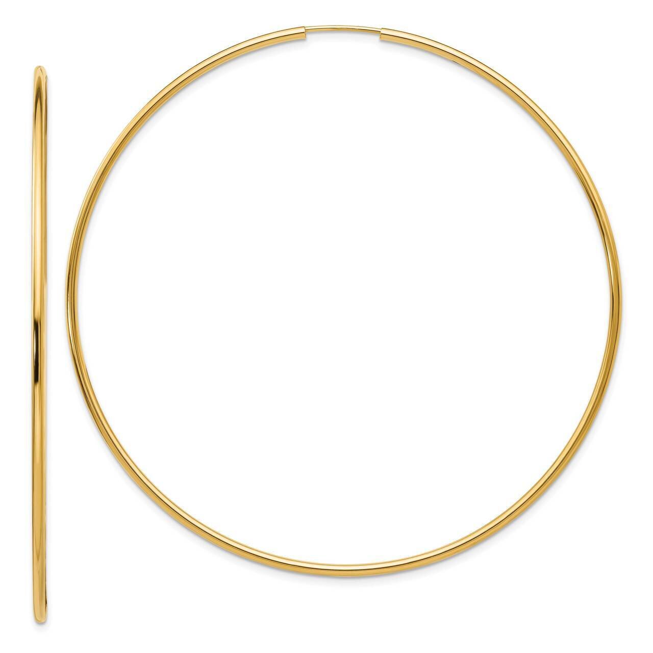 Endless Hoop Earrings 14k Gold TF803, MPN: TF803, 191101368035