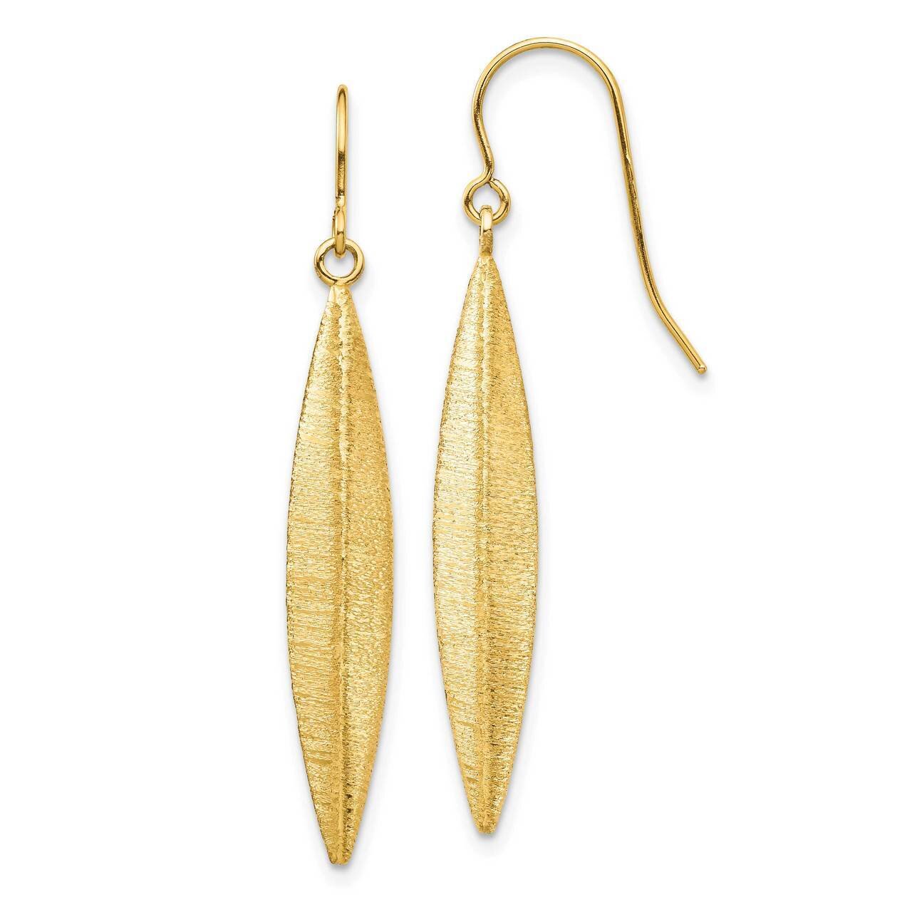 Dangle Earrings 14k Gold Brushed TL1158, MPN: TL1158, 883957930565