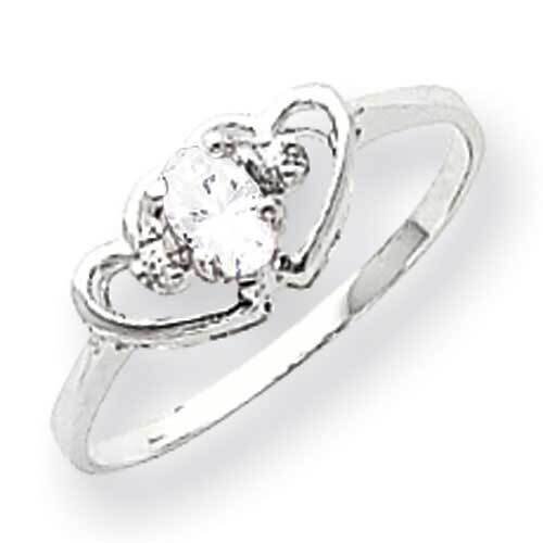 5x3mm Oval Cubic ZirconiDiamond Ring 14k White Gold X9719CZ_AA, MPN: X9719CZ_AA, 883957640358