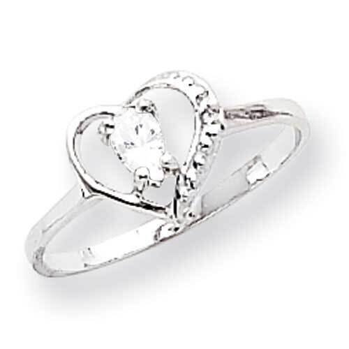 5x3mm Pear Cubic ZirconiDiamond Ring 14k White Gold X9729CZ_AA, MPN: X9729CZ_AA, 883957642888