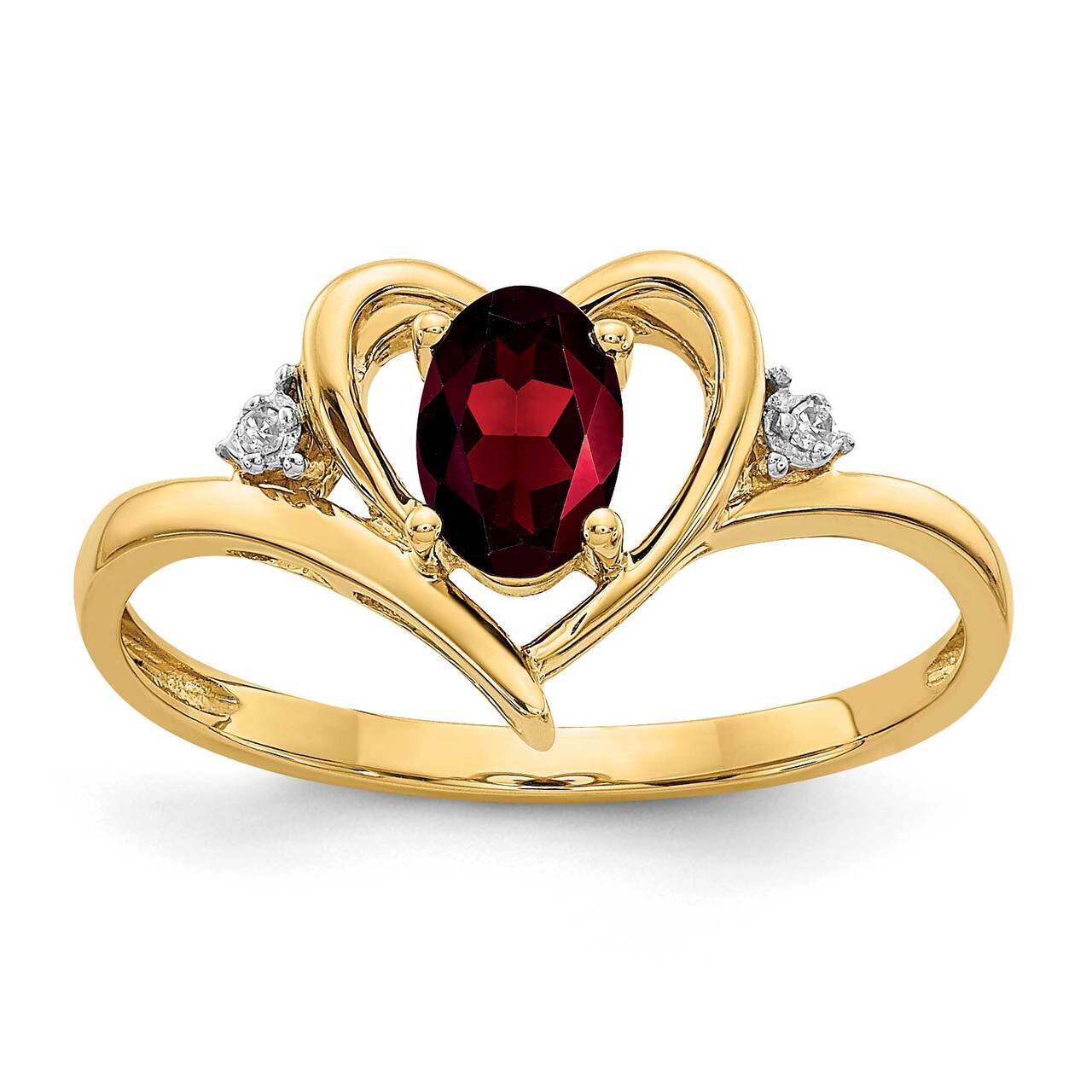 Diamond &amp; Garnet Ring 14k Gold XBS476, MPN: XBS476, 883957857961