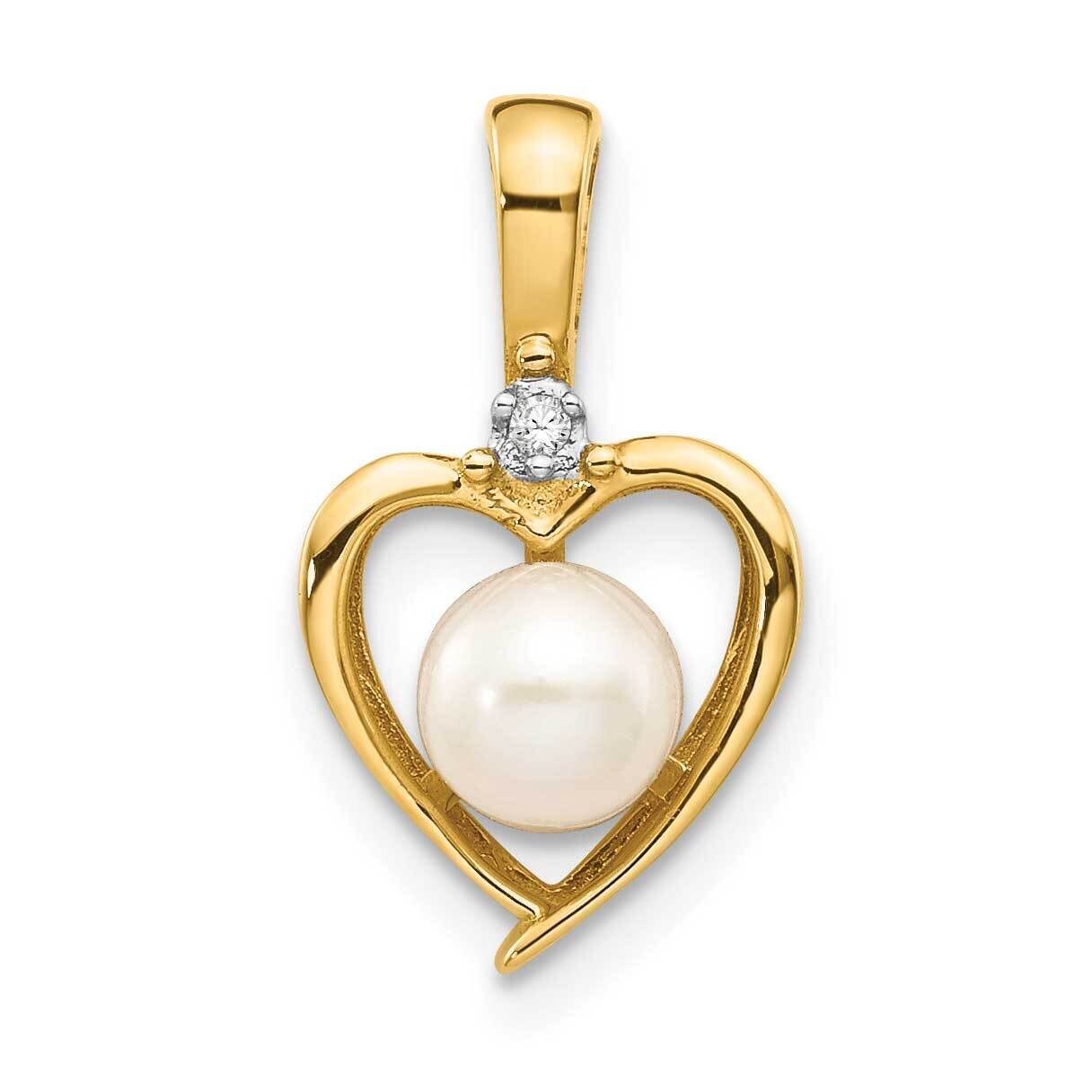 Diamond &amp; Freshwater Cultured Pearl Pendant 14k Gold XBS495, MPN: XBS495, 883957374888