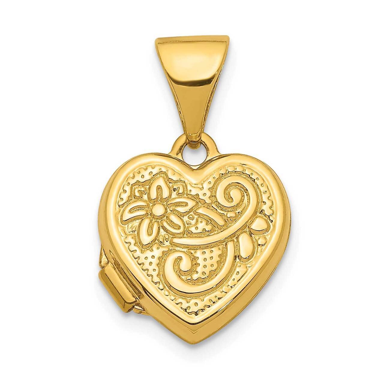 10mm Heart Locket Pendant 14k Gold XL763, MPN: XL763, 886774093666