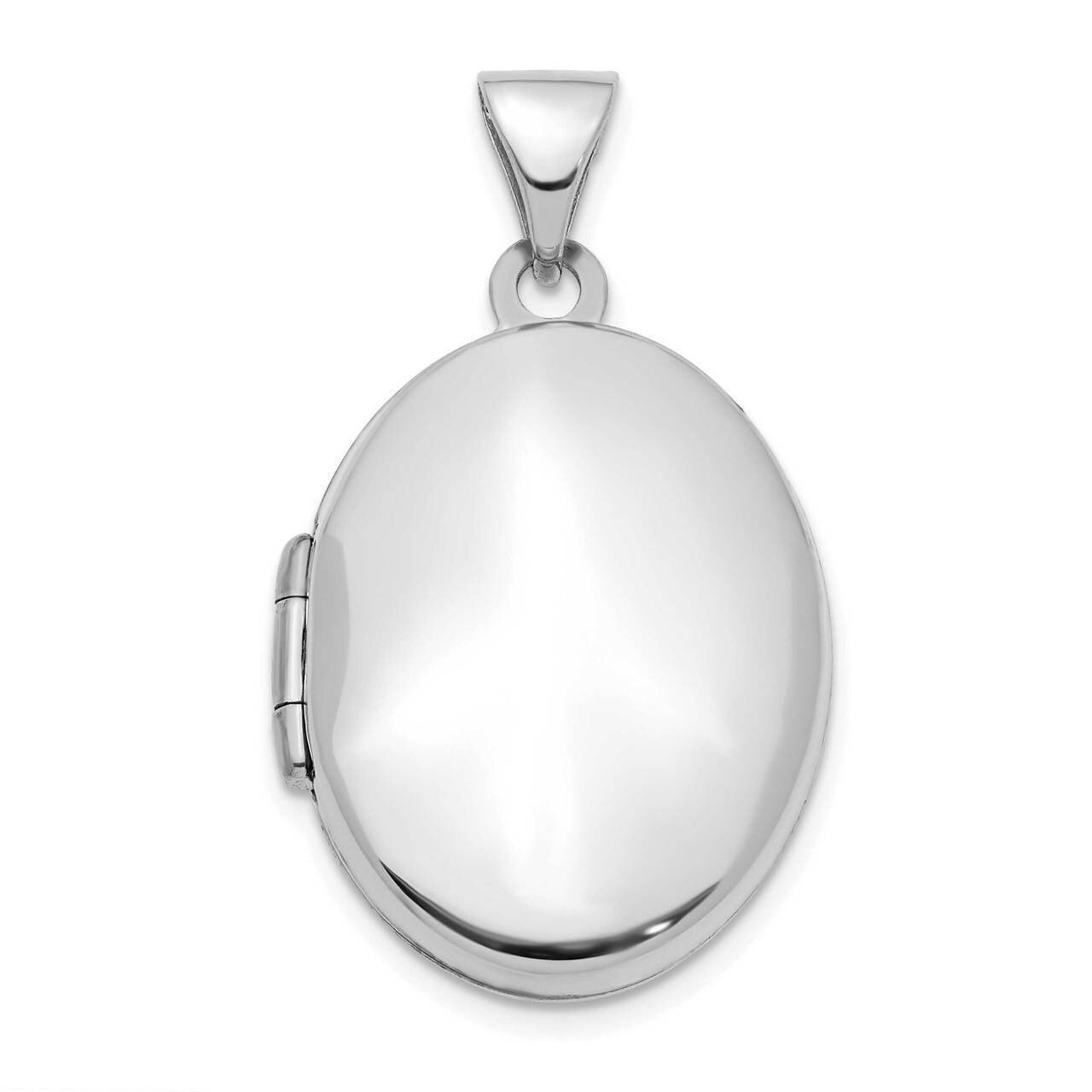 22mm Oval Locket Pendant 14k White Gold XL777, MPN: XL777, 886774040974