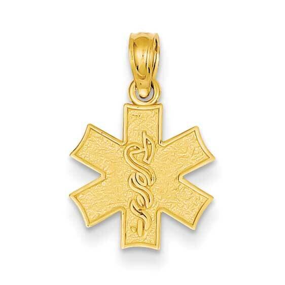 Medical Jewelry Symbol Pendant 14k Gold XM524