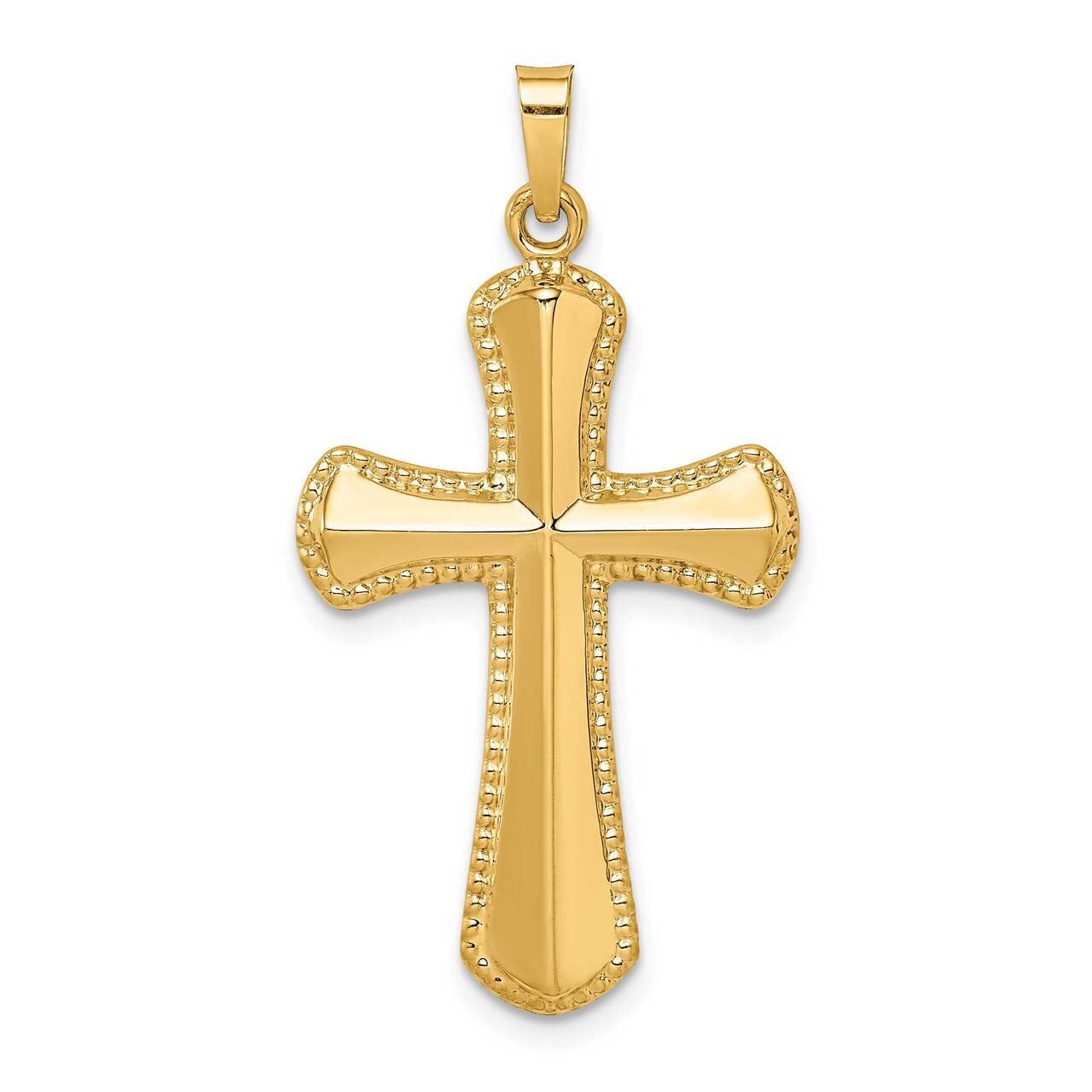 Beaded Edge Cross 14k Hollow Polished XR1725, MPN: XR1725, 883957600673
