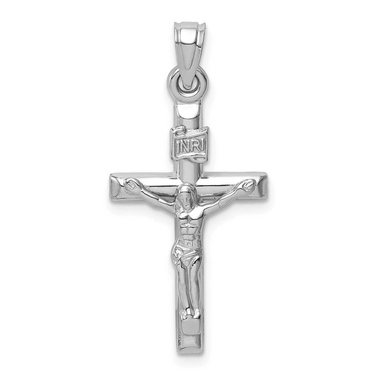 Hollow Crucifix Pendant 14k White Gold XR1841W, MPN: XR1841W, 886774089362